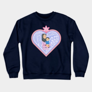 Arab mother and child Crewneck Sweatshirt